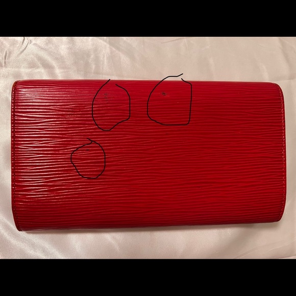 Louis Vuitton Epi Portotrezole International Trifold Wallet Red - Picture 6 of 11